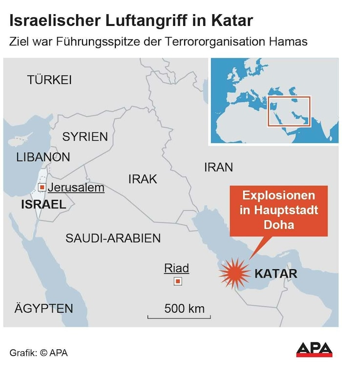 Das Ziel des israelischen Angriffs war die Hamas-Führung in Katar.