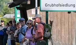 Enormer Andrang über den Sommer: Haltestelle im Saalachtal.