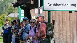 Enormer Andrang über den Sommer: Haltestelle im Saalachtal.