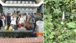 Im Fall des vermeintlichen Schul-Attentats im Gymnasium Augarten (rechts im Bild eines der ...