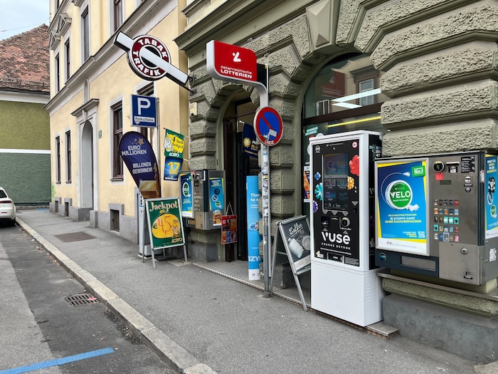 Die Trafik befindet sich in der Grazer Münzgrabenstraße.