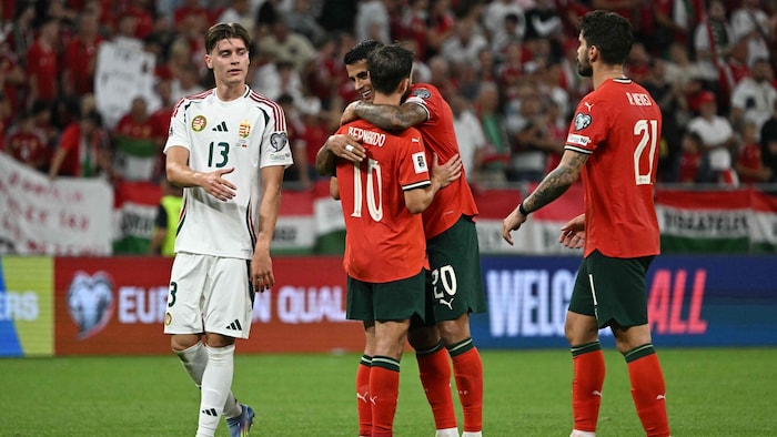 Portugal jubelte über den Sieg gegen Ungarn.