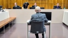 Der Angeklagte im Grazer Schwurgerichtssaal