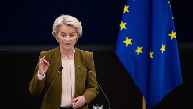 EU-Kommissionspräsidentin Ursula von der Leyen möchte den Schutz der Kinder vor die Gewinne der ...