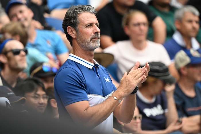Patrick Mouratoglou, hier bei den Australian Open 2025 als Coach von Naomi Osaka