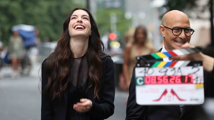 Mit Stanley Tucci am Set von „Der Teufel trägt Prada 2“