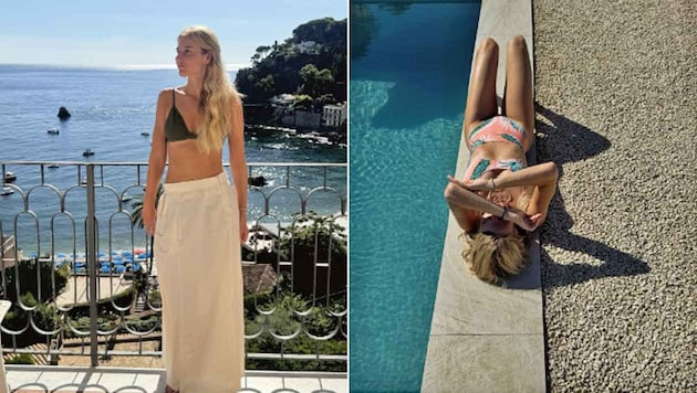 Anna Gasser genießt noch einmal den Sommer.