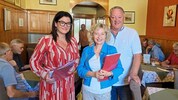 Stadtrat Reiskopf (re.) lud SPÖ- Landesrätin Eva Prischl zum „Klinikumstalk“. Mit dabei auch ...