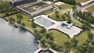 Das Strandbad in Bregenz. 