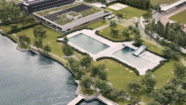 Das Strandbad in Bregenz.