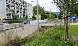 Kein schöner Anblick: Grund wurde getauscht, der Streifen blieb bisher aber ungenutzt.