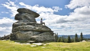 Die sagenumwobene Felsformation des Teufelsteins.