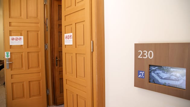 Strafprozess im Saal 230 des Salzburger Landesgerichtes.