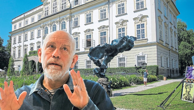 Vielleicht trägt die Kulisse in Leopoldskron ja zur Ablenkung bei: Erst vor wenigen Tagen ...