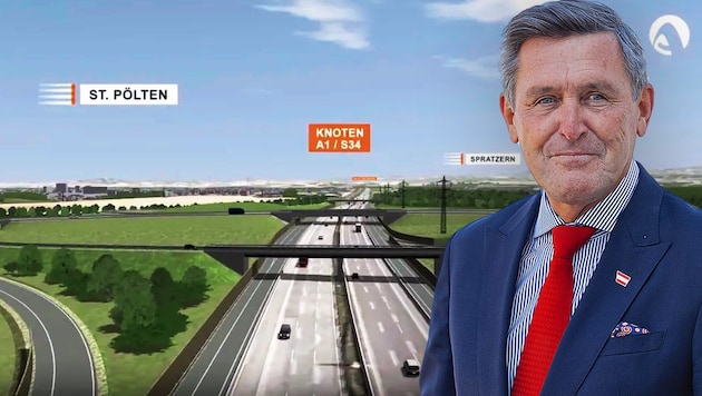 Lässt Verkehrsminister Peter Hanke die alten Pläne der S 34 Realität werden?