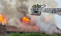 Das Haus stand nach kurzer Zeit in Vollbrand.