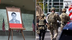 Im ganzen Land fanden Trauerfeiern statt, nachdem der radikale Aktivist Charlie Kirk bei einer ...