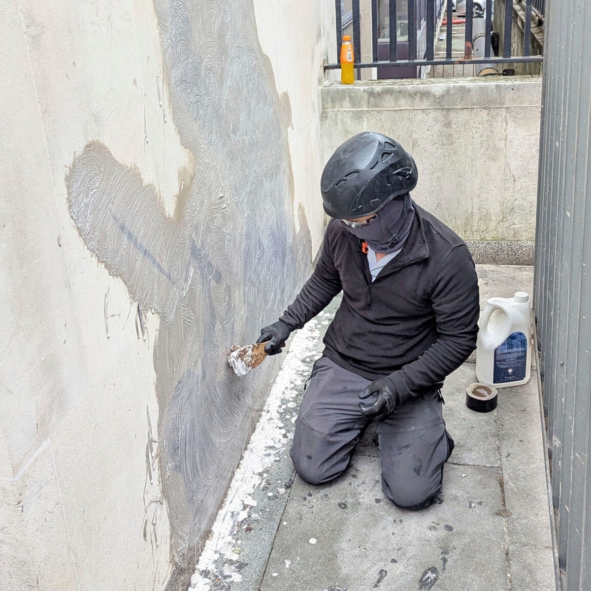 A person looking at a document with graphs