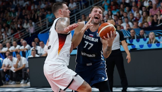 Luka Doncic hatte es gegen die Deutschen schwer. Anschließend tobte er nach dem EM-Aus.