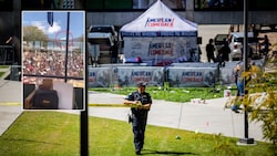 Ein auf Social Media kursierendes Video soll den flüchtenden Attentäter zeigen. Charlie Kirk ...