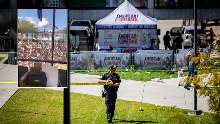 Ein auf Social Media kursierendes Video soll den flüchtenden Attentäter zeigen. Charlie Kirk ...