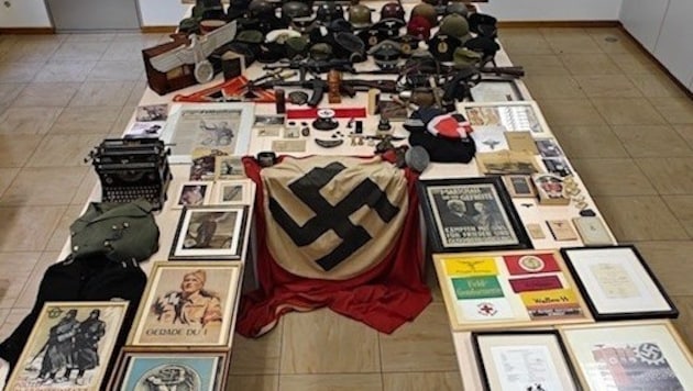 Diese Gegenstände stellte die Polizei in der Wohnung sicher.