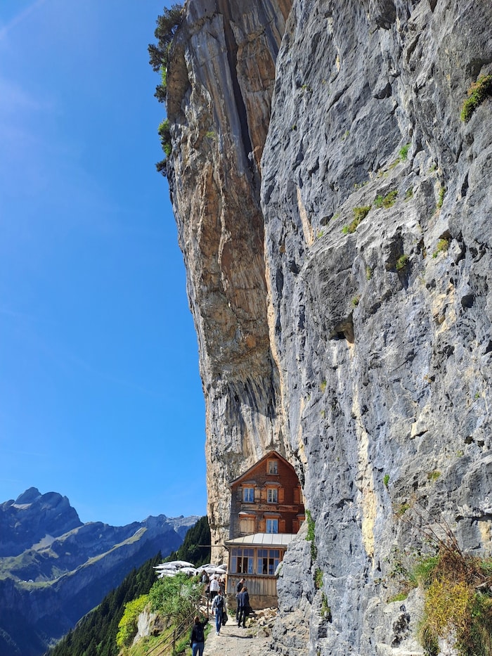 Das Berggasthaus Äscher.