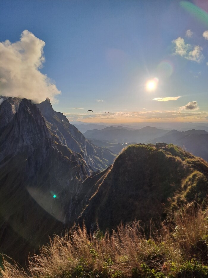 Blick vom Schäfler Richtung Säntis.