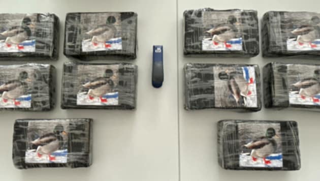 Jeweils ein Kilo Drogen waren in den Enten-Paketen versteckt