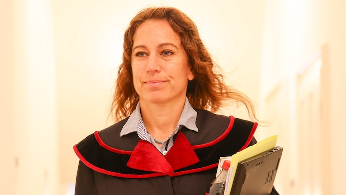 Staatsanwältin Karin Sperling trug die Anklage vor.