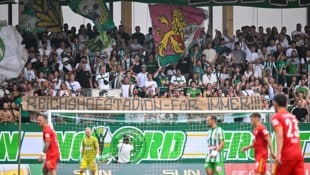 Die Lustenauer Fans stehen heute unter spezieller Beobachtung.