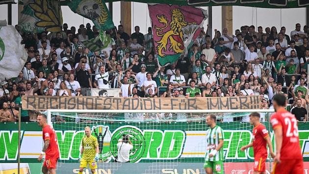 Die Lustenauer Fans stehen heute unter spezieller Beobachtung.