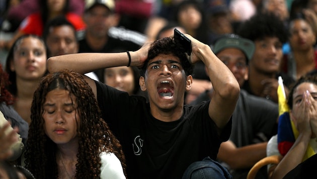 Pures Entsetzen bei den Fans der venezolanischen Fußball-Nationalmannschaft.
