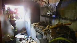 Die Feuerwehr Imst rückte zur Brandbekämpfung aus.