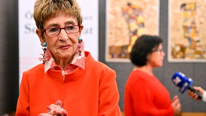 Seniorenbund-Obfrau Ingrid Korosec (li.) und Birgit Gerstorfer (Vorsitzende des ...