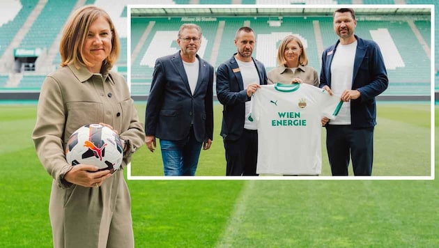 Daniela Bauer wurde am Freitag präsentiert und in die Rapid-Führungsriege aufgenommen.