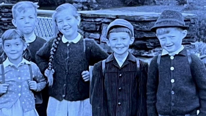 Ein Bild vom ersten Schultag 1965.