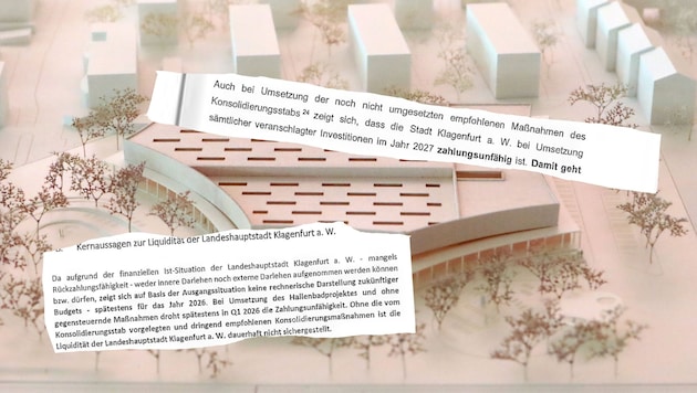 Das Klagenfurter Hallenbad existiert derzeit nur auf dem Papier.