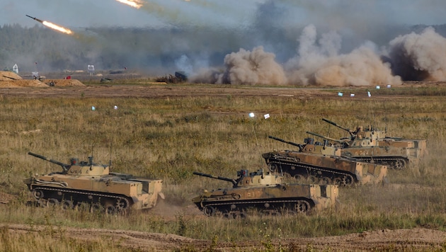 Das Manöver SAPAD im Jahre 2021 – kurz danach marschierte Russland in der Ukraine ein.