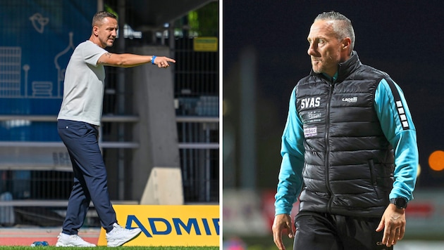 Liefering und Daniel Beichler (li.) empfängt Austria Salzburg mit Christian Schaider.