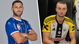 Shon Weissman (l.) steht in der Kritik, Sasa Kalajdzic (r.) ist die neue LASK-Hoffnung.