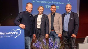 Christof Bitschi mit seinen Stellvertretern Andrea Kerbleder, Markus Klien und Joachim Fritz.