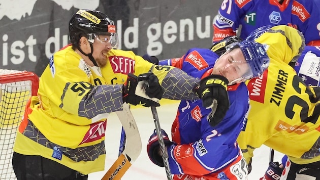 Mario Fischer (li.) gab für die Capitals immer alles.