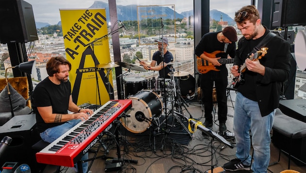 Beeindruckender Ausblick bei den Sessions im Arte Hotel, nur wenige Meter entfernt vom ...
