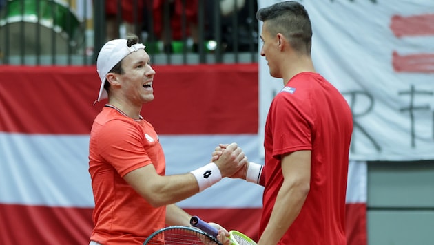 Alexander Erler (re.) und Lucas Miedler