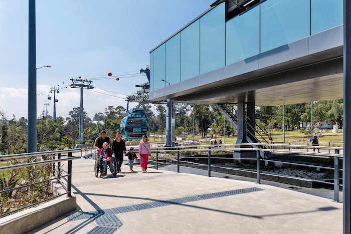 Die Cablebus Linea3 in Mexico City.