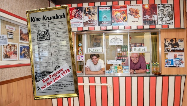Das Retro-Buffet des historischen Kinos in Krumbach ist bereits prall gefüllt mit typischen ...