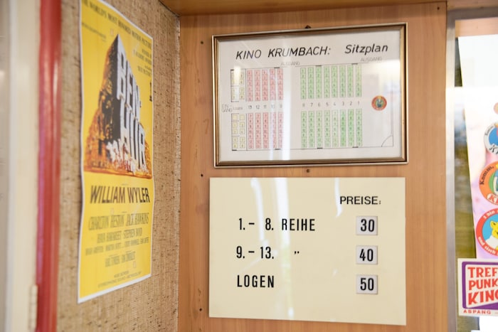 Damals gab es noch Kinokarten ab 30 Schillinge.