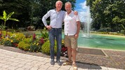 Musik verbindet, und schafft Freundschaften: Huby Mayer und Gottfried Würcher beim ...