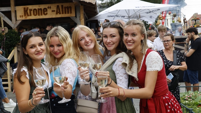 Beste Stimmung in der „Krone“-Alm